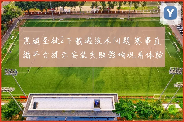 黑道圣徒2下载遇技术问题 赛事直播平台提示安装失败影响观看体验